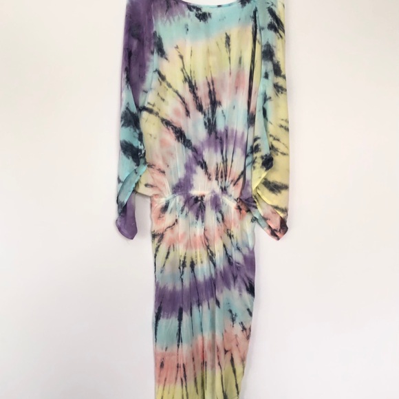 Surf Gypsy Tie-Dye Swim Coverup - Blue, Purple, Yellow - Picture 4 of 9